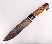 Боевой нож  Авторский Нож из Дамаска №99